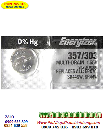 Energizer SR44SW _Pin 357; Pin đồng hồ 1.55v Silver Oxide Energizer SR44SW 357 chính hãng 